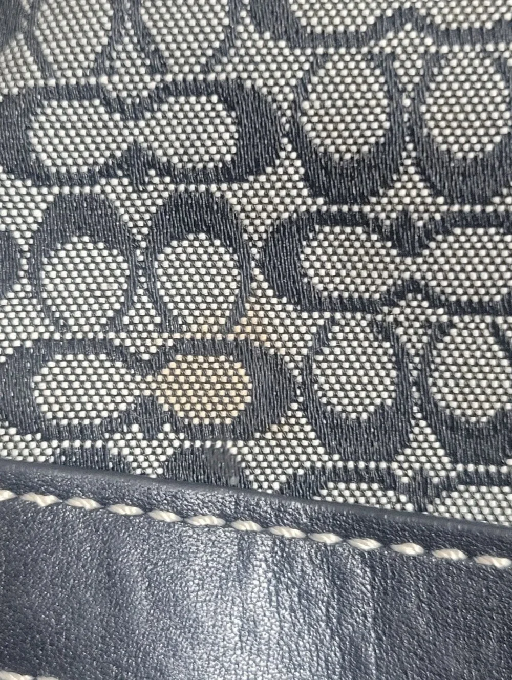 Coach Mini Signature Jacquard Leather Convertible Crossbody  Bag #F10417.